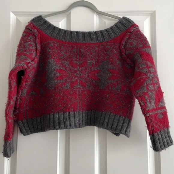 Free People wool cropped sweater - Picture 3 of 5